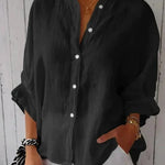 Amélie Rousseau | Effortless Linen Button Shirt For Women