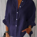 Amélie Rousseau | Effortless Linen Button Shirt For Women
