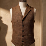 Lucio Herringbone Vest