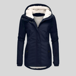 Alienor | Waterproof Long Jacket with Hood and Lining