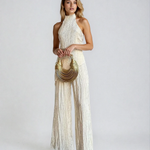 Serena Ashford | Pleated Halter Two-Piece Set For Women