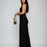 Serena Ashford | Pleated Halter Two-Piece Set For Women
