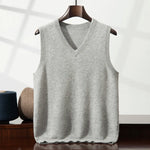 Men's 100% Cashmere Vest | Luxuriously Soft Lightweight Layering