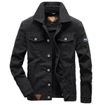 Men's 100% Cotton Cargo Bomber Jacket | Lightweight Casual Street Essential