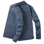 Men's 100% Cotton Cargo Bomber Jacket | Lightweight Casual Street Essential