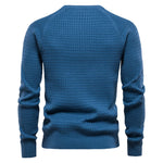 Men's 100% Cotton O-Neck Sweater | Tailored Classic Winter Essential
