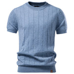 Men's 100% Cotton Striped T-Shirt | Soft Casual Summer Top