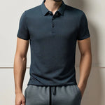 Men's Breathable Cotton Blend Polo Shirt | Refined Summer Business Casual Fit