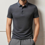 Men's Breathable Cotton Blend Polo Shirt | Refined Summer Business Casual Fit