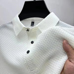 Men's Breathable Cotton Blend Polo Shirt | Refined Summer Business Casual Fit