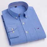 Men's Breathable Cotton Oxford Button-Down Shirt | Refined Everyday Comfort Fit