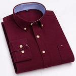 Men's Breathable Cotton Oxford Button-Down Shirt | Refined Everyday Comfort Fit