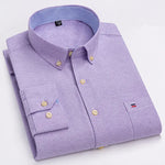 Men's Breathable Cotton Oxford Button-Down Shirt | Refined Everyday Comfort Fit