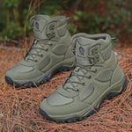 Men's Breathable Leather Combat Boots | Ultra-Light Outdoor Adventure Fit