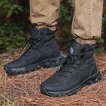 Men's Breathable Leather Combat Boots | Ultra-Light Outdoor Adventure Fit