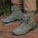 Men's Breathable Leather Combat Boots | Ultra-Light Outdoor Adventure Fit