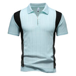 Men's Breathable Splicing Polo Shirt | Modern Casual Summer Style