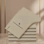 Men's Broadcloth Tailored Trousers | Sharp Everyday Business Essential