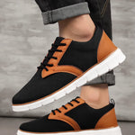 Men's Canvas Leather Sneakers | Lightweight All-Day Comfort Fit