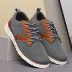 Men's Canvas Leather Sneakers | Lightweight Everyday Fit