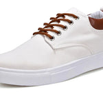 Men's Canvas and Leather Orthopedic Sneakers | All-Day Comfort Fit