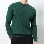 Men's Cashmere-Blend Crewneck Sweatshirt | Sleek Soft Touch Comfort