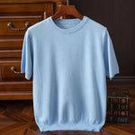 Men's Cashmere Wool Blend T-Shirt | Luxurious Lightweight Comfort