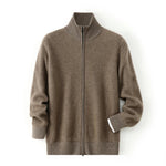 Men's Cashmere Zip Cardigan | Elevated Structured Warm Layer