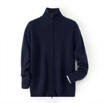 Men's Cashmere Zip Cardigan | Elevated Structured Warm Layer