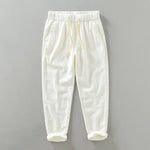 Men's Cotton-Linen Blend Joggers | Tailored Lightweight Comfort