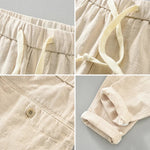 Men's Cotton-Linen Blend Joggers | Tailored Lightweight Comfort