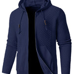 Men's Cotton Blend Hooded Sweatshirt | Lightweight Breathable Spring Layer