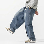 Men's Cotton Blend Pleated Pants | Oversized 90s-Inspired Comfort Fit