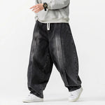 Men's Cotton Blend Pleated Pants | Oversized 90s-Inspired Comfort Fit