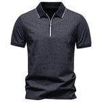 Men's Cotton Blend Polo Shirt | Lightweight Breathable Casual Essential