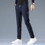 Men's Cotton Blend Slim Fit Trousers | Refined Day-to-Night Comfort