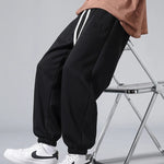 Men's Cotton Blend Sweatpants | Bold Comfort Design with Modern Cinched Cuffs