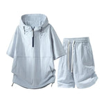 Men's Cotton Blend T-Shirt and Shorts Set | Lightweight Casual Summer Comfort