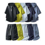 Men's Cotton Blend T-Shirt and Shorts Set | Lightweight Casual Summer Comfort