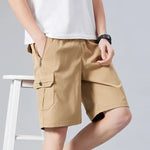 Men's Cotton Cargo Shorts | Lightweight Breathable Comfort | Versatile Summer Essential