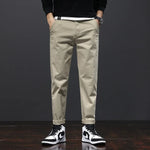 Men's Cotton Chino Pants | Breathable Loose Fit Design | Refined Everyday Essential