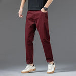Men's Cotton Chino Pants | Comfortable Loose Fit Casual Trousers | Stylish Everyday Wear