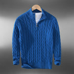 Men's Cotton Knit Half Zip Sweater | Refined Layering Essential