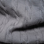 Men's Cotton Knit Sweater | Classic Twist Design with Playful Giraffe Embroidery | Soft Touch Comfort