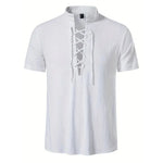 Men's Cotton Linen Short Sleeve Shirt | Lightweight Breathable Everyday Essential