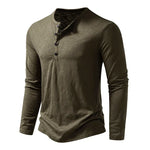 Men's Cotton Long Sleeve T-Shirt | Casual Autumn Comfort Fit