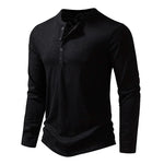 Men's Cotton Long Sleeve T-Shirt | Casual Autumn Comfort Fit