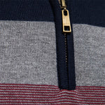Men's Cotton Quarter Zip Sweater | Tailored Warmth for Autumn Style