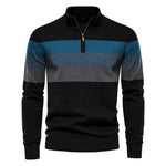 Men's Cotton Quarter Zip Sweater | Tailored Warmth for Autumn Style