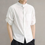 Men's Cotton Short-Sleeved Shirt | Stylish Breathable Summer Essential